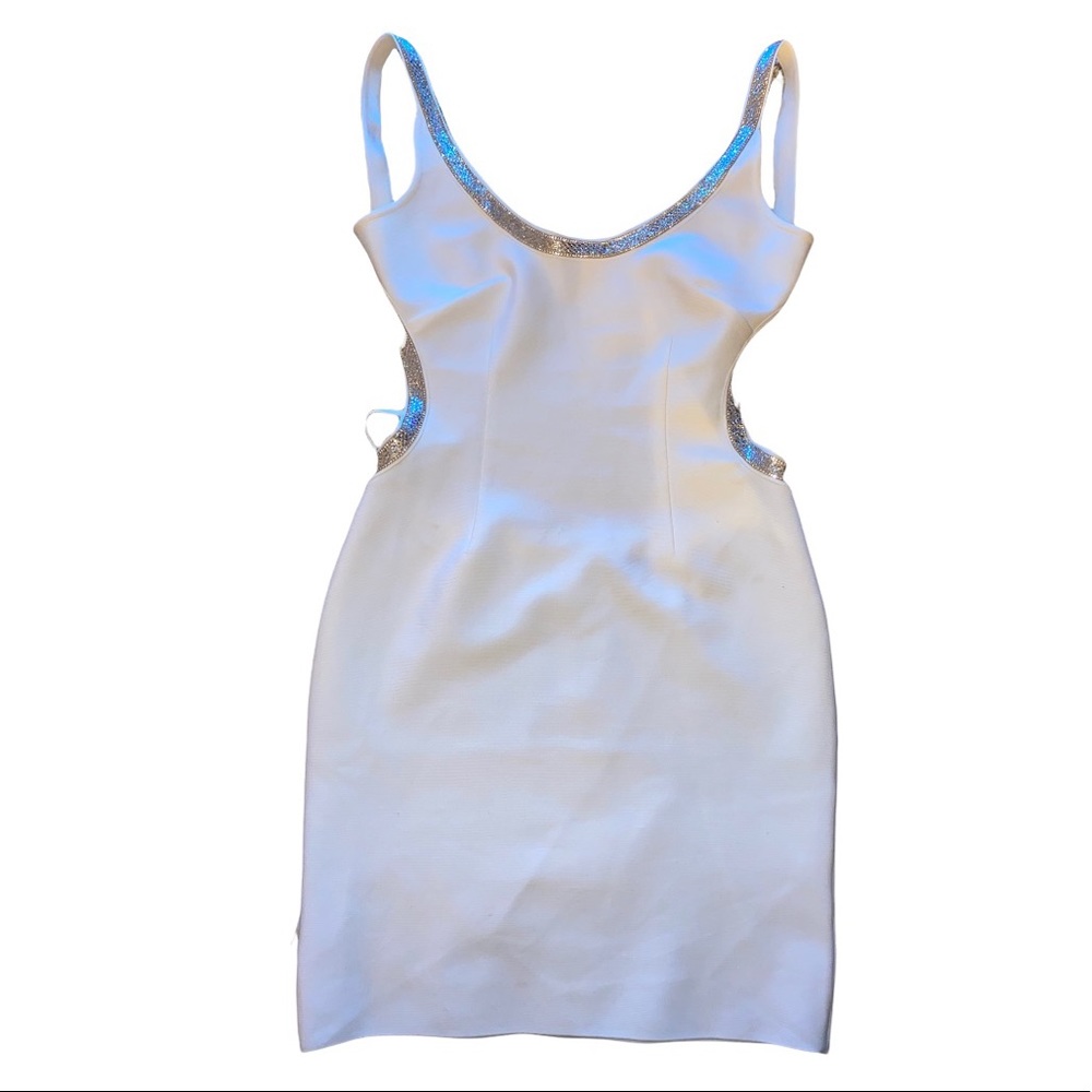 boo hoo diamond strap dress